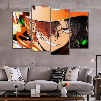 One Piece Wall Art - OP5034 - Portgas D. Ace - One Piece Poster - One Piece Canvas