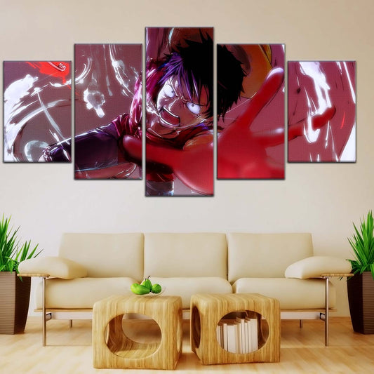One Piece Wall Art - OP5037 - Monkey D. Luffy's Fierce Reach- One Piece Poster - One Piece Canvas
