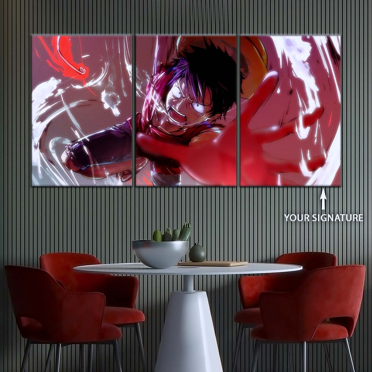 One Piece Wall Art - OP5037 - Monkey D. Luffy's Fierce Reach- One Piece Poster - One Piece Canvas