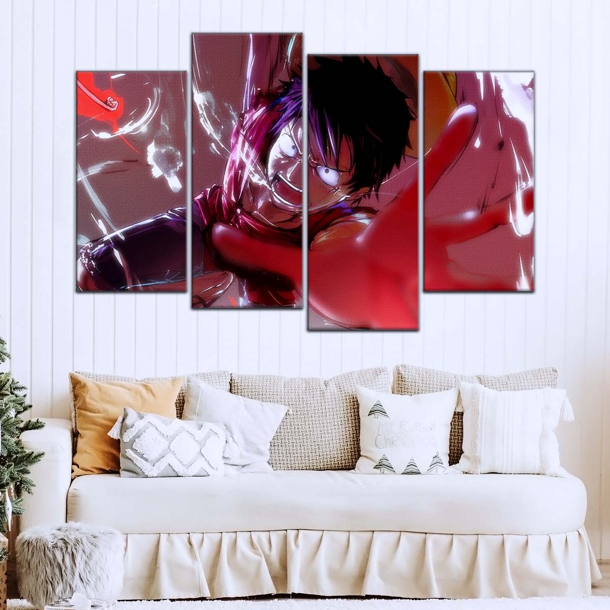 One Piece Wall Art - OP5037 - Monkey D. Luffy's Fierce Reach- One Piece Poster - One Piece Canvas
