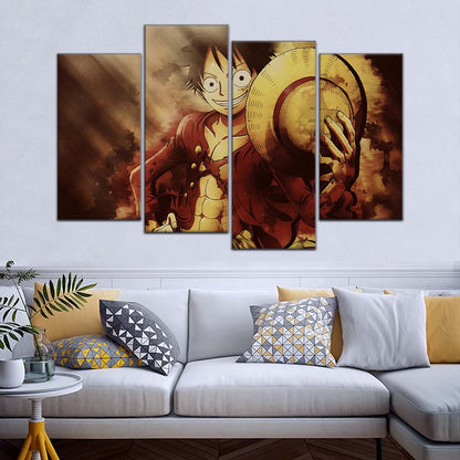 One Piece Wall Art - OP5038 - Monkey D. Luffy - One Piece Poster - One Piece Canvas