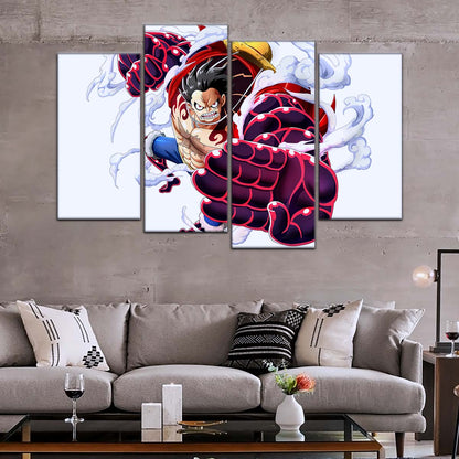 One Piece Wall Art - OP5047 - Gear Fourth Luffy Unleashed - One Piece Poster - One Piece Canvas