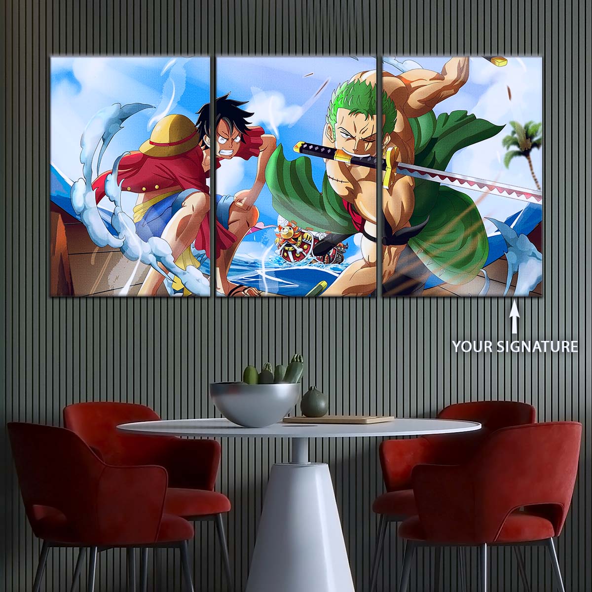 One Piece Wall Art - OP5057 - Monkey D. Luffy Roronoa Zoro - One Piece Poster - One Piece Canvas