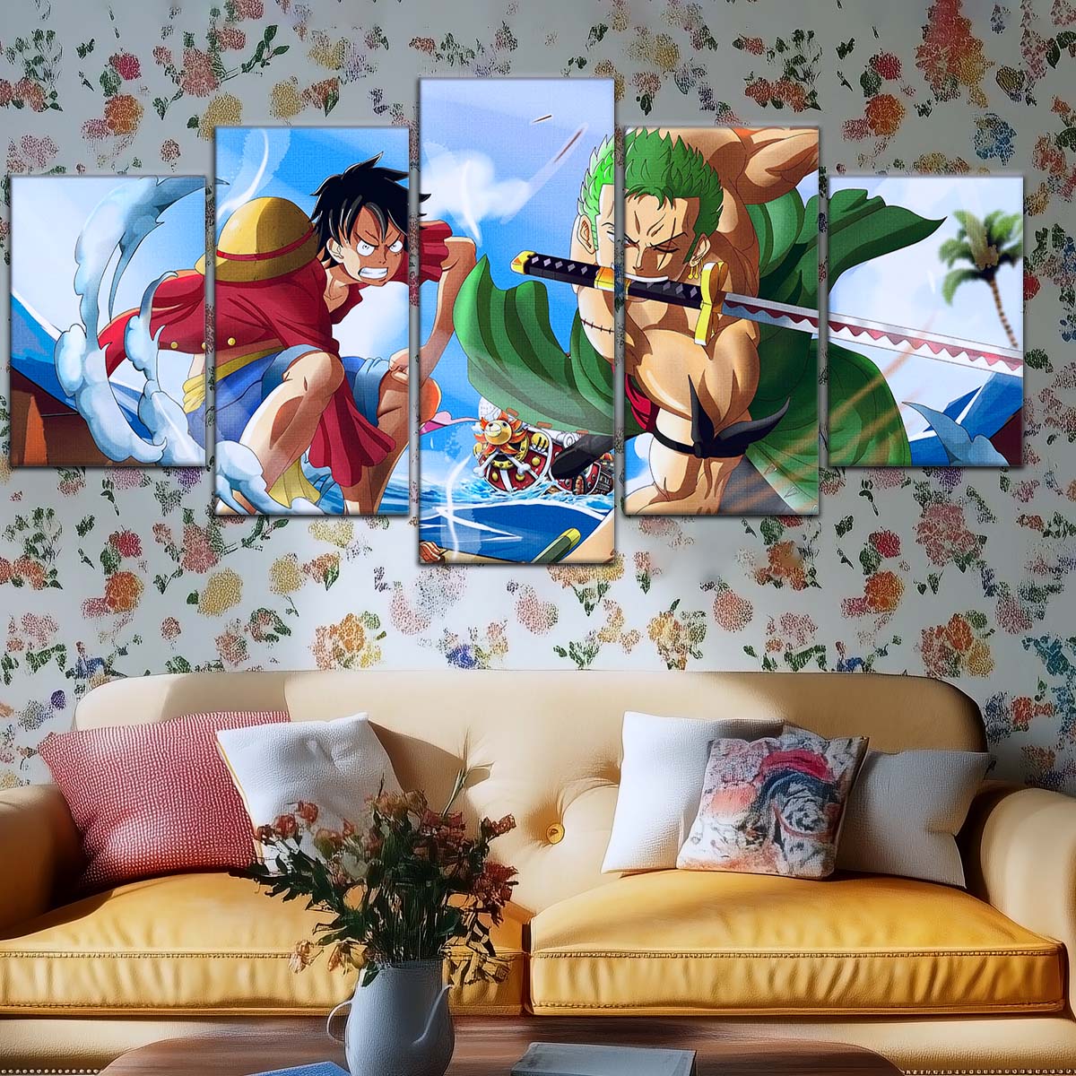 One Piece Wall Art - OP5057 - Monkey D. Luffy Roronoa Zoro - One Piece Poster - One Piece Canvas
