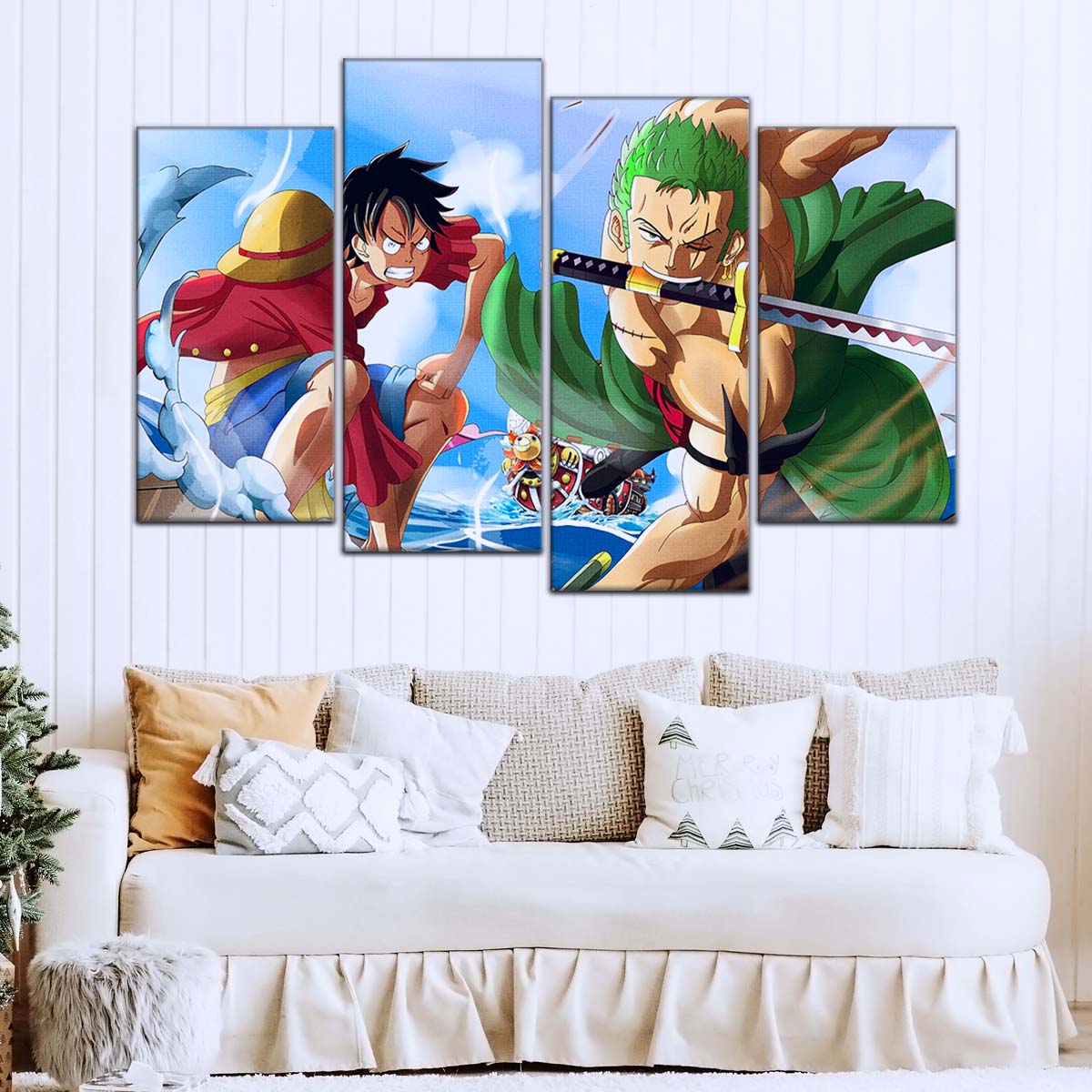 One Piece Wall Art - OP5057 - Monkey D. Luffy Roronoa Zoro - One Piece Poster - One Piece Canvas