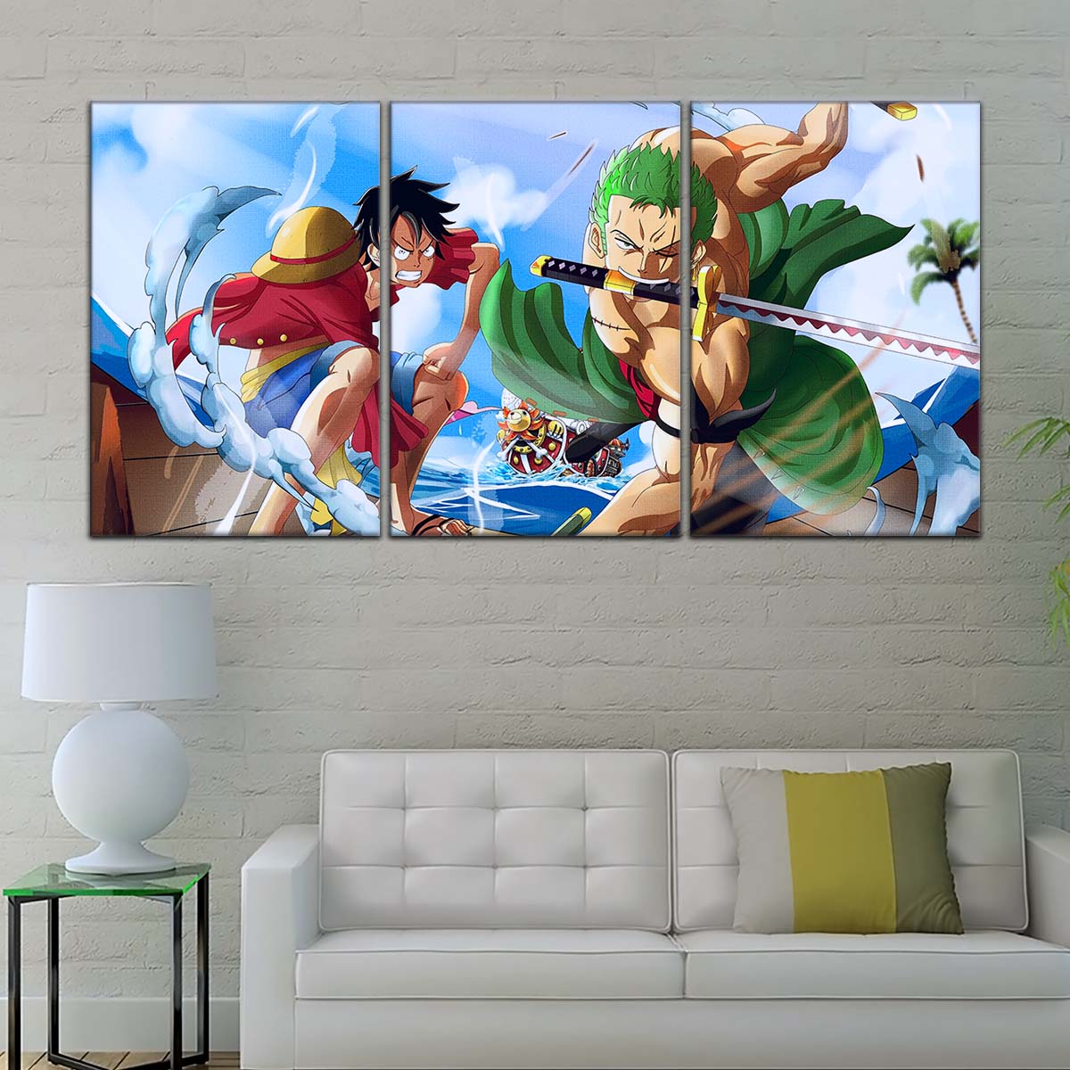 One Piece Wall Art - OP5057 - Monkey D. Luffy Roronoa Zoro - One Piece Poster - One Piece Canvas