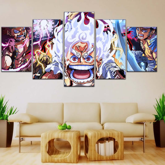 One Piece Wall Art - OP5058 -  Eustass Kid - Monkey D. Luffy Gear 5 -Trafalgar Law - One Piece Poster - One Piece Canvas