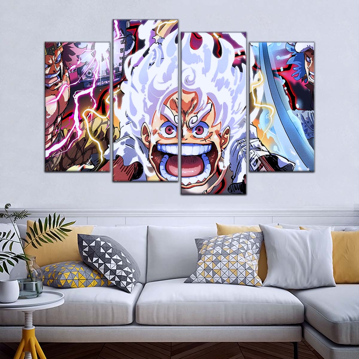 One Piece Wall Art - OP5058 -  Eustass Kid - Monkey D. Luffy Gear 5 -Trafalgar Law - One Piece Poster - One Piece Canvas