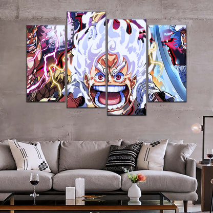 One Piece Wall Art - OP5058 -  Eustass Kid - Monkey D. Luffy Gear 5 -Trafalgar Law - One Piece Poster - One Piece Canvas