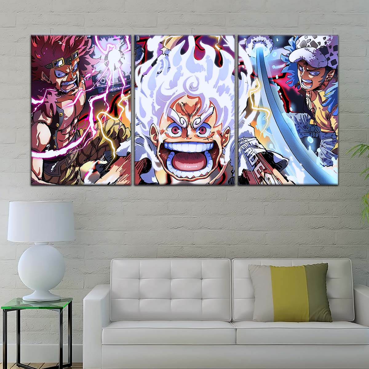 One Piece Wall Art - OP5058 -  Eustass Kid - Monkey D. Luffy Gear 5 -Trafalgar Law - One Piece Poster - One Piece Canvas