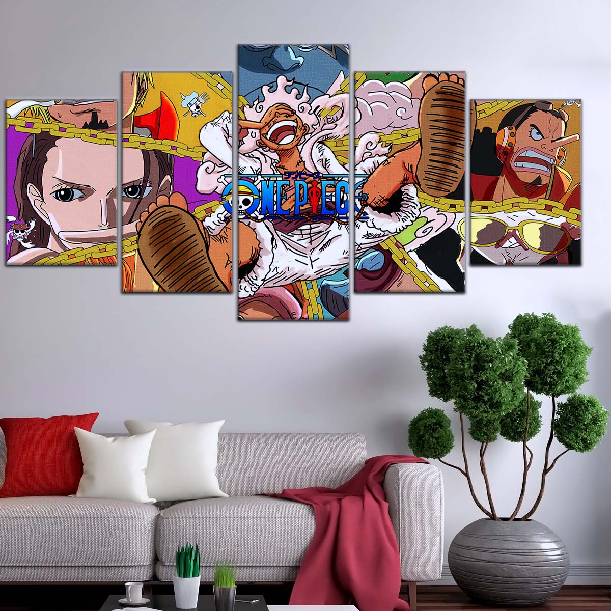 One Piece Wall Art - OP5061 - Monkey D. Luffy Gear 5 - Roronoa Zoro - Sanji - One Piece Poster - One Piece Canvas