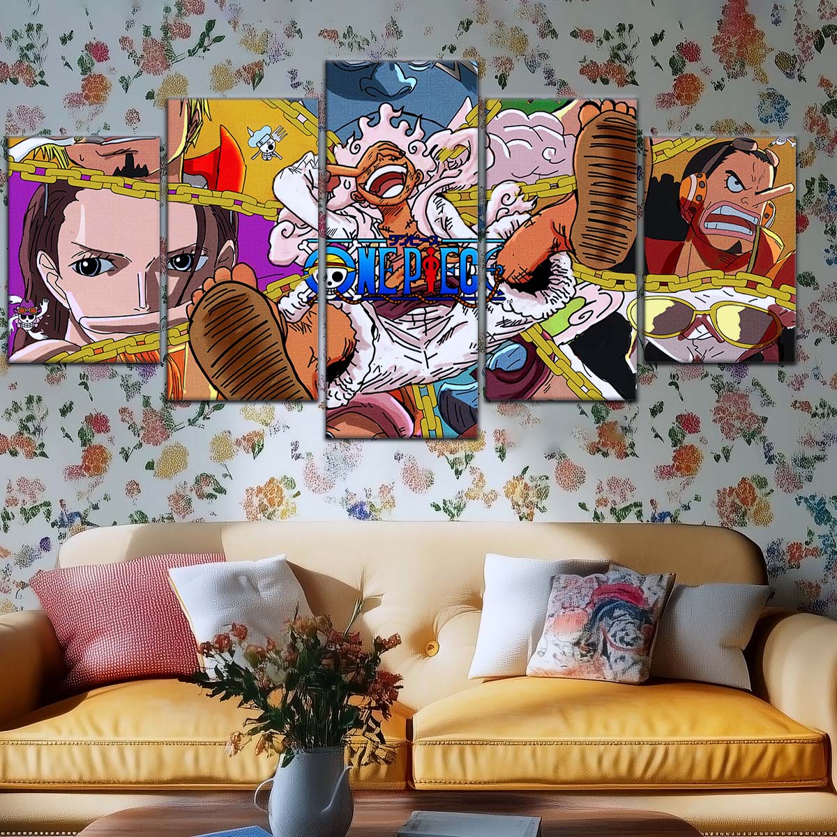 One Piece Wall Art - OP5061 - Monkey D. Luffy Gear 5 - Roronoa Zoro - Sanji - One Piece Poster - One Piece Canvas