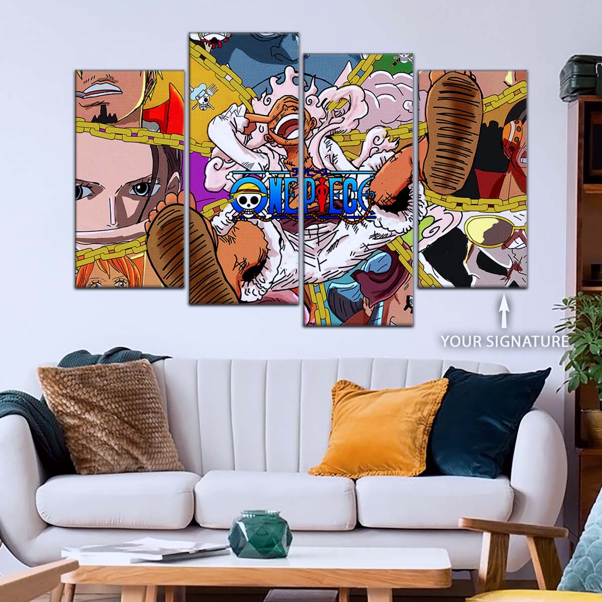 One Piece Wall Art - OP5061 - Monkey D. Luffy Gear 5 - Roronoa Zoro - Sanji - One Piece Poster - One Piece Canvas