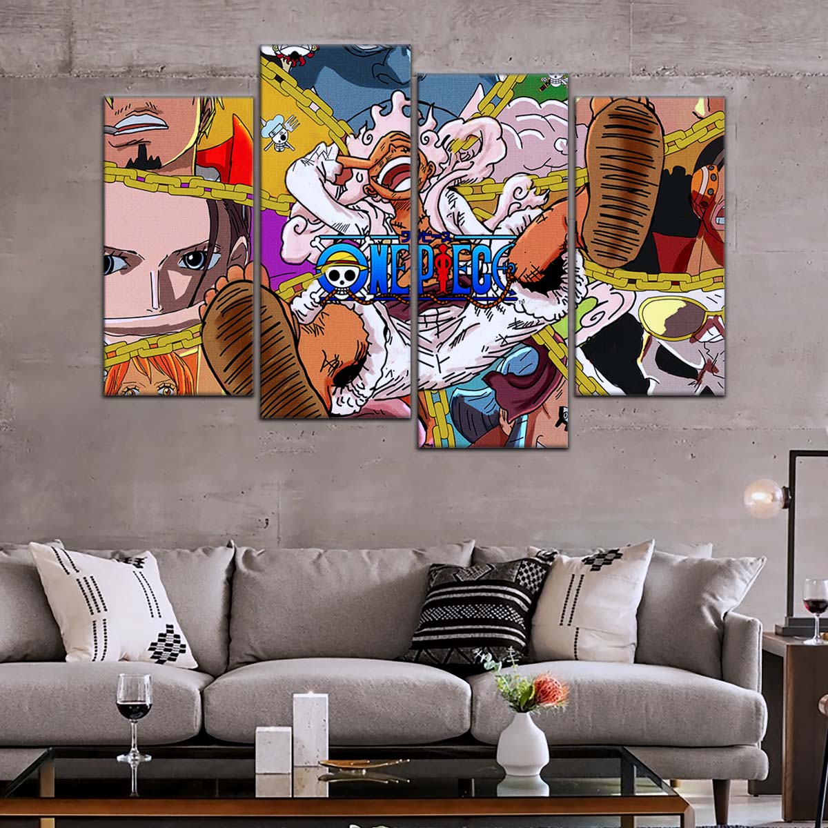 One Piece Wall Art - OP5061 - Monkey D. Luffy Gear 5 - Roronoa Zoro - Sanji - One Piece Poster - One Piece Canvas