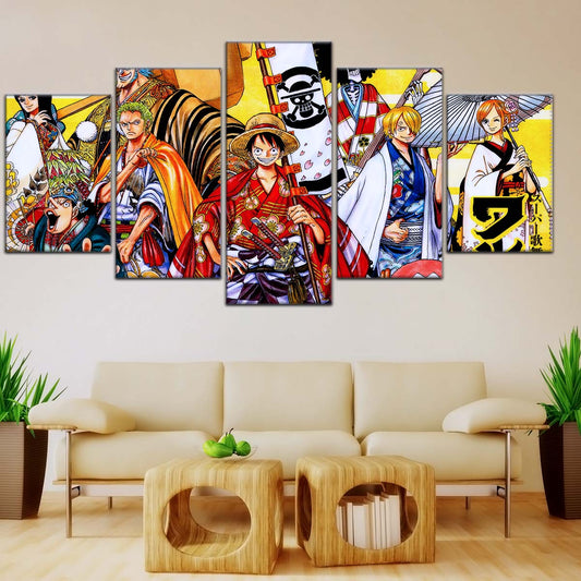 One Piece Wall Art - OP5063 - Usopp - Nico Robin Franky - Tony Tony Chopper - Nami - Sanji - Roronoa Zoro - Monkey D. Luffy - One Piece Poster - One Piece Canvas