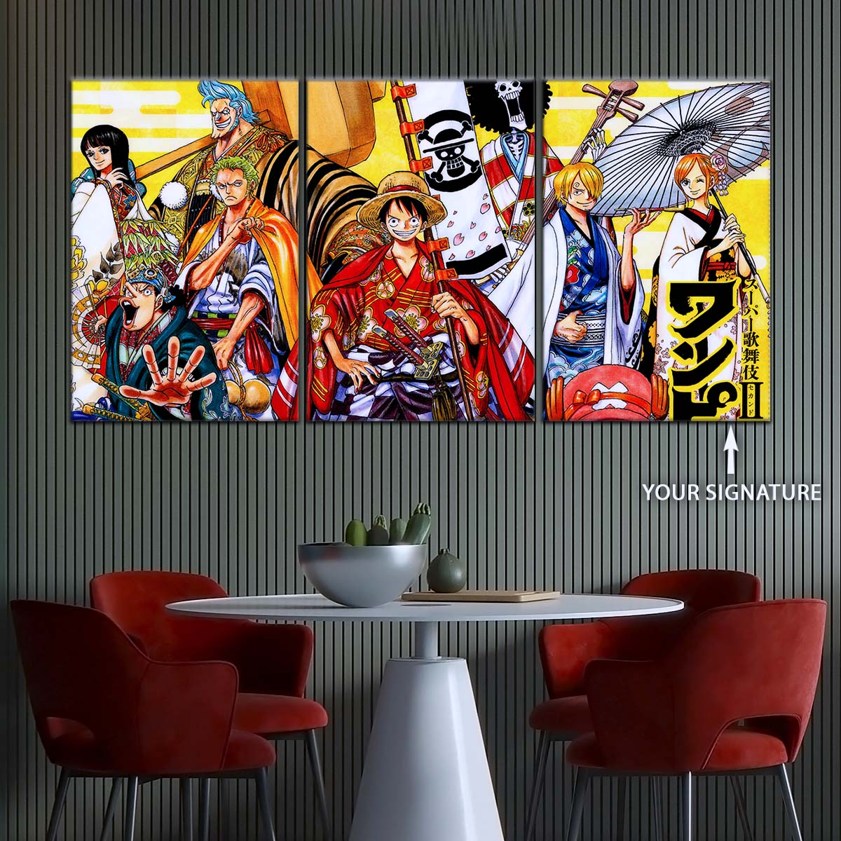 One Piece Wall Art - OP5063 - Usopp - Nico Robin Franky - Tony Tony Chopper - Nami - Sanji - Roronoa Zoro - Monkey D. Luffy - One Piece Poster - One Piece Canvas