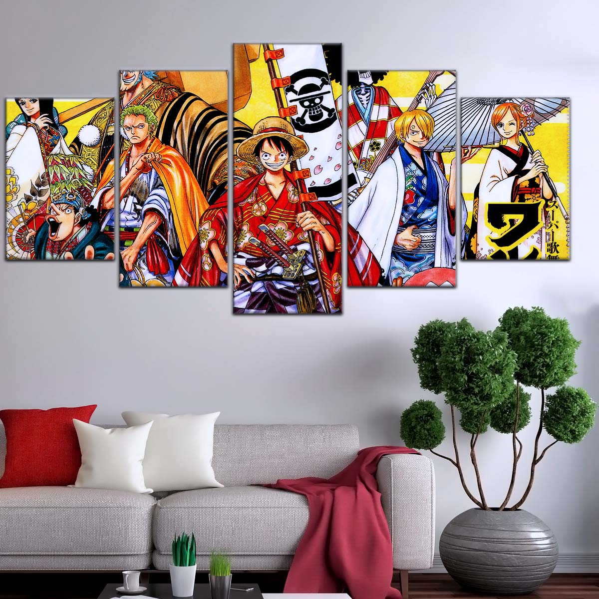 One Piece Wall Art - OP5063 - Usopp - Nico Robin Franky - Tony Tony Chopper - Nami - Sanji - Roronoa Zoro - Monkey D. Luffy - One Piece Poster - One Piece Canvas