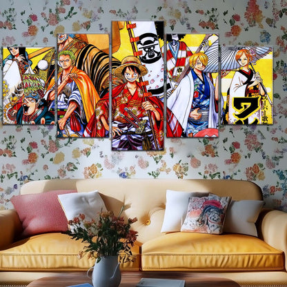 One Piece Wall Art - OP5063 - Usopp - Nico Robin Franky - Tony Tony Chopper - Nami - Sanji - Roronoa Zoro - Monkey D. Luffy - One Piece Poster - One Piece Canvas