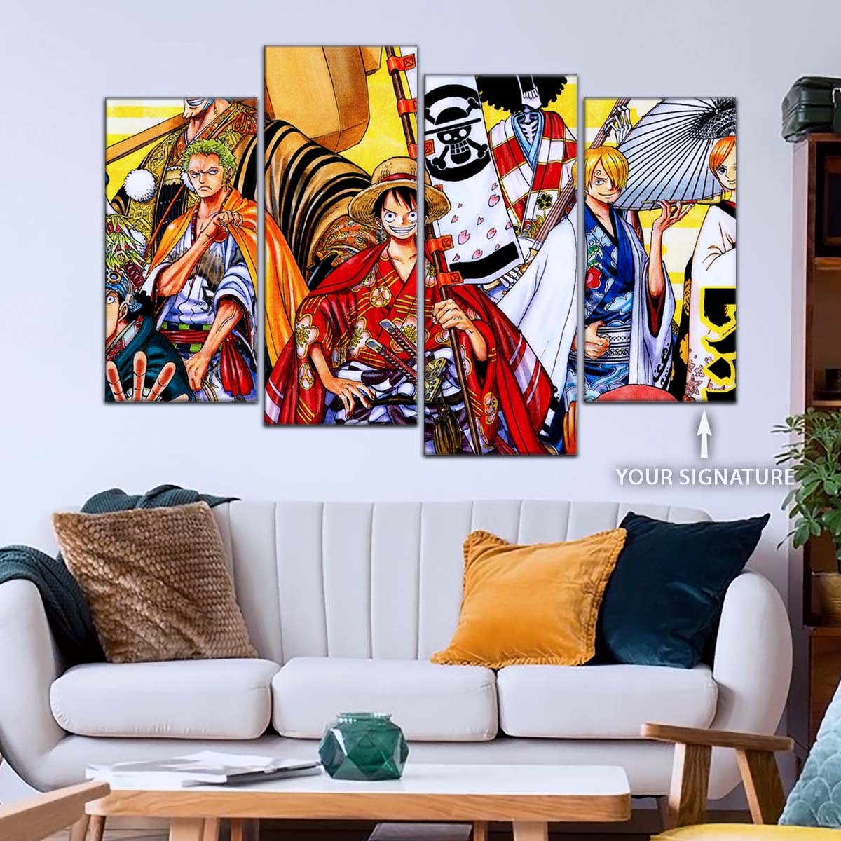One Piece Wall Art - OP5063 - Usopp - Nico Robin Franky - Tony Tony Chopper - Nami - Sanji - Roronoa Zoro - Monkey D. Luffy - One Piece Poster - One Piece Canvas