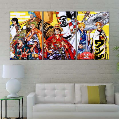 One Piece Wall Art - OP5063 - Usopp - Nico Robin Franky - Tony Tony Chopper - Nami - Sanji - Roronoa Zoro - Monkey D. Luffy - One Piece Poster - One Piece Canvas