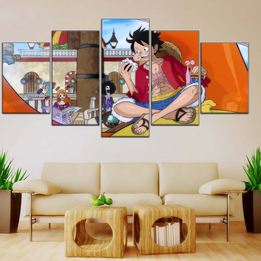 One Piece Wall Art - OP5064 - Nami - Brook - Monkey D. Luffy - Tony Tony Chopper - Sanji - One Piece Poster - One Piece Canvas