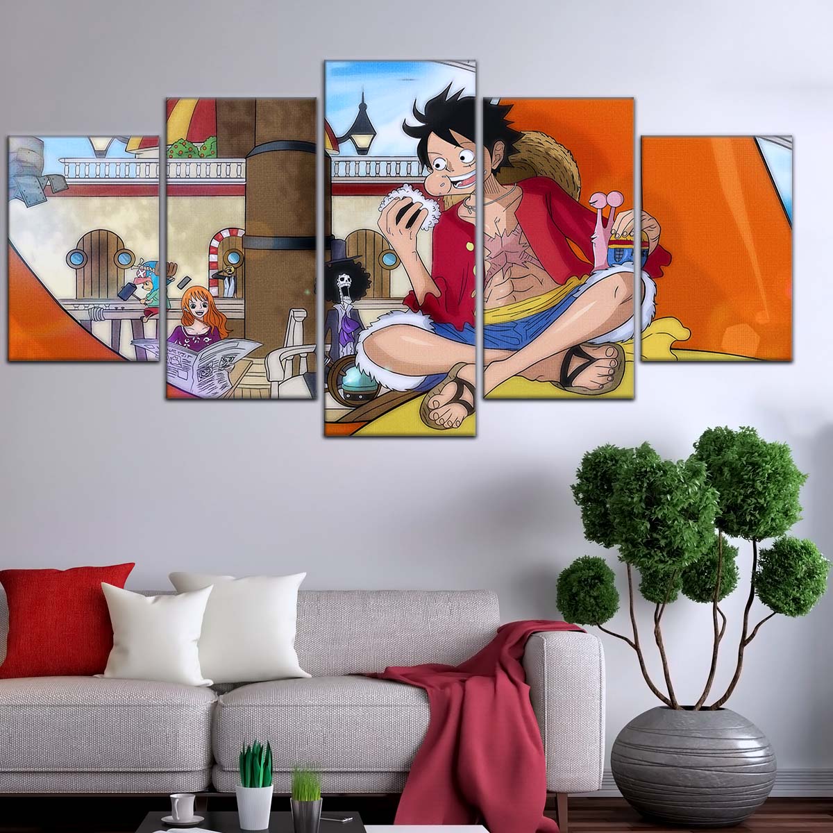 One Piece Wall Art - OP5064 - Nami - Brook - Monkey D. Luffy - Tony Tony Chopper - Sanji - One Piece Poster - One Piece Canvas