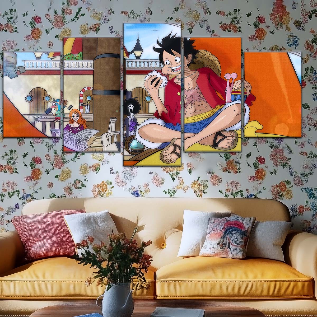 One Piece Wall Art - OP5064 - Nami - Brook - Monkey D. Luffy - Tony Tony Chopper - Sanji - One Piece Poster - One Piece Canvas