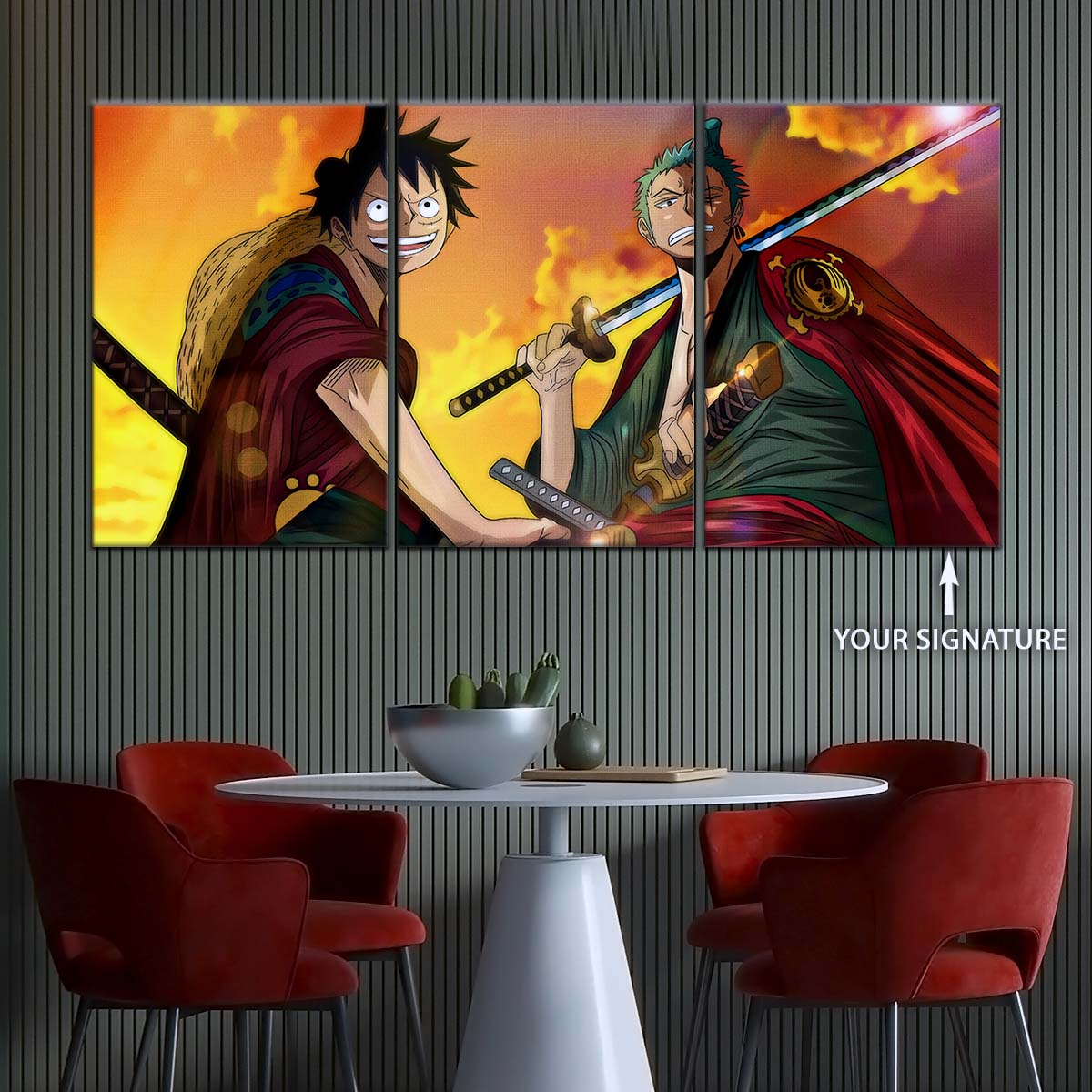 One Piece Wall Art - OP5065 - Monkey D. Luffy - Roronoa Zoro - One Piece Poster - One Piece Canvas