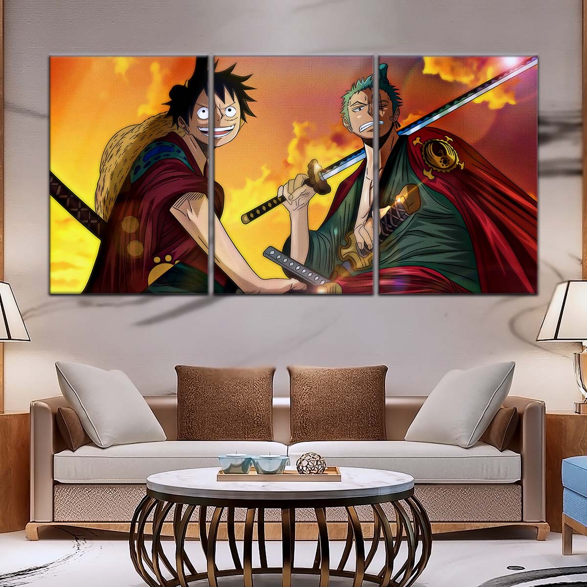 One Piece Wall Art - OP5065 - Monkey D. Luffy - Roronoa Zoro - One Piece Poster - One Piece Canvas