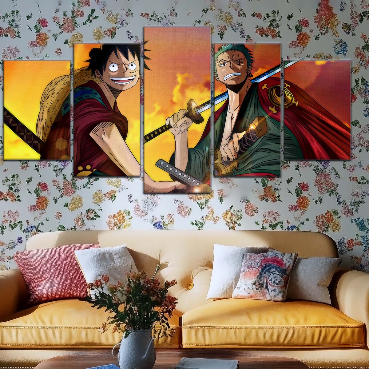 One Piece Wall Art - OP5065 - Monkey D. Luffy - Roronoa Zoro - One Piece Poster - One Piece Canvas