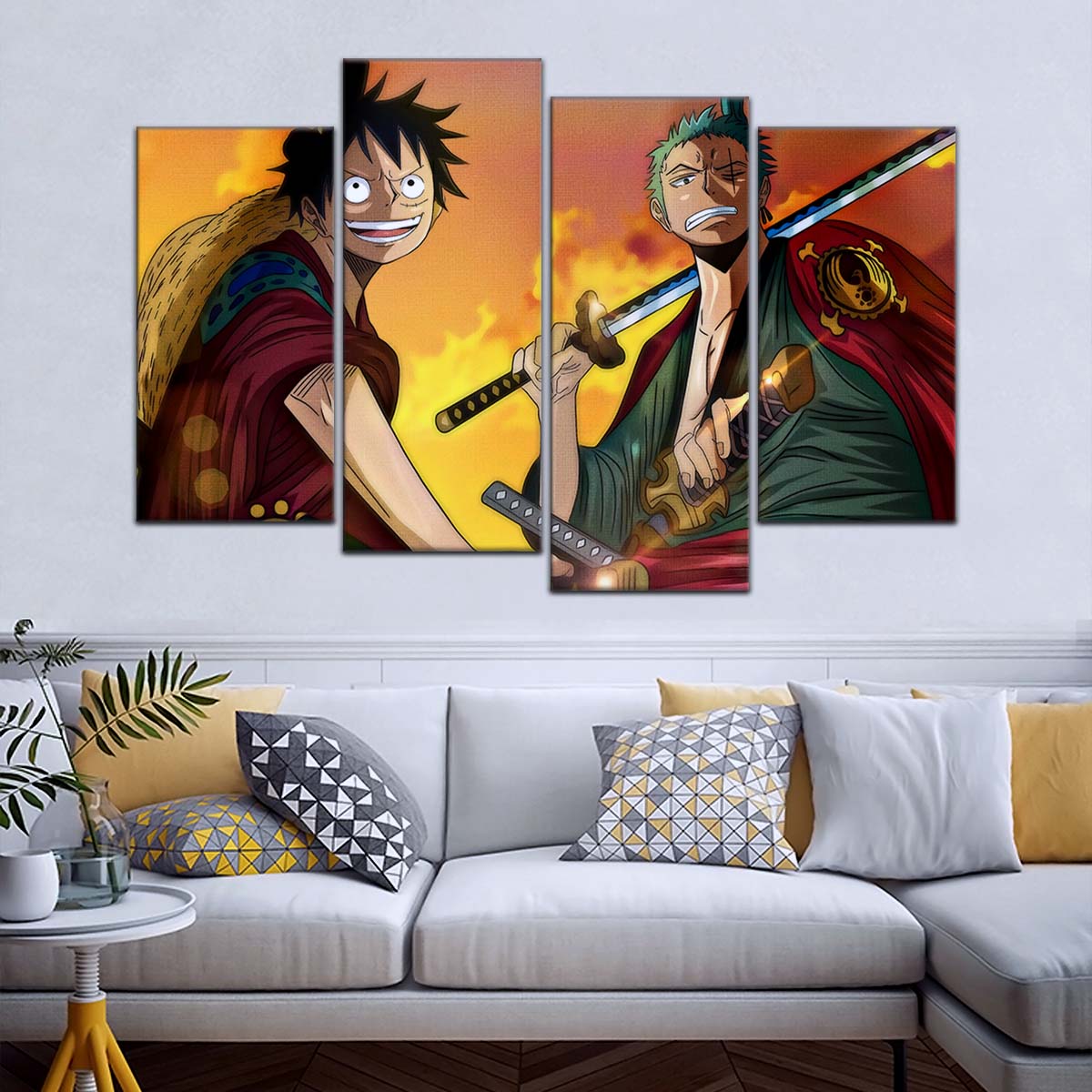 One Piece Wall Art - OP5065 - Monkey D. Luffy - Roronoa Zoro - One Piece Poster - One Piece Canvas