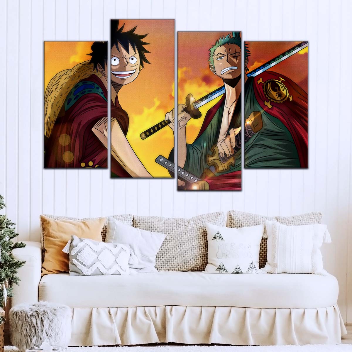 One Piece Wall Art - OP5065 - Monkey D. Luffy - Roronoa Zoro - One Piece Poster - One Piece Canvas