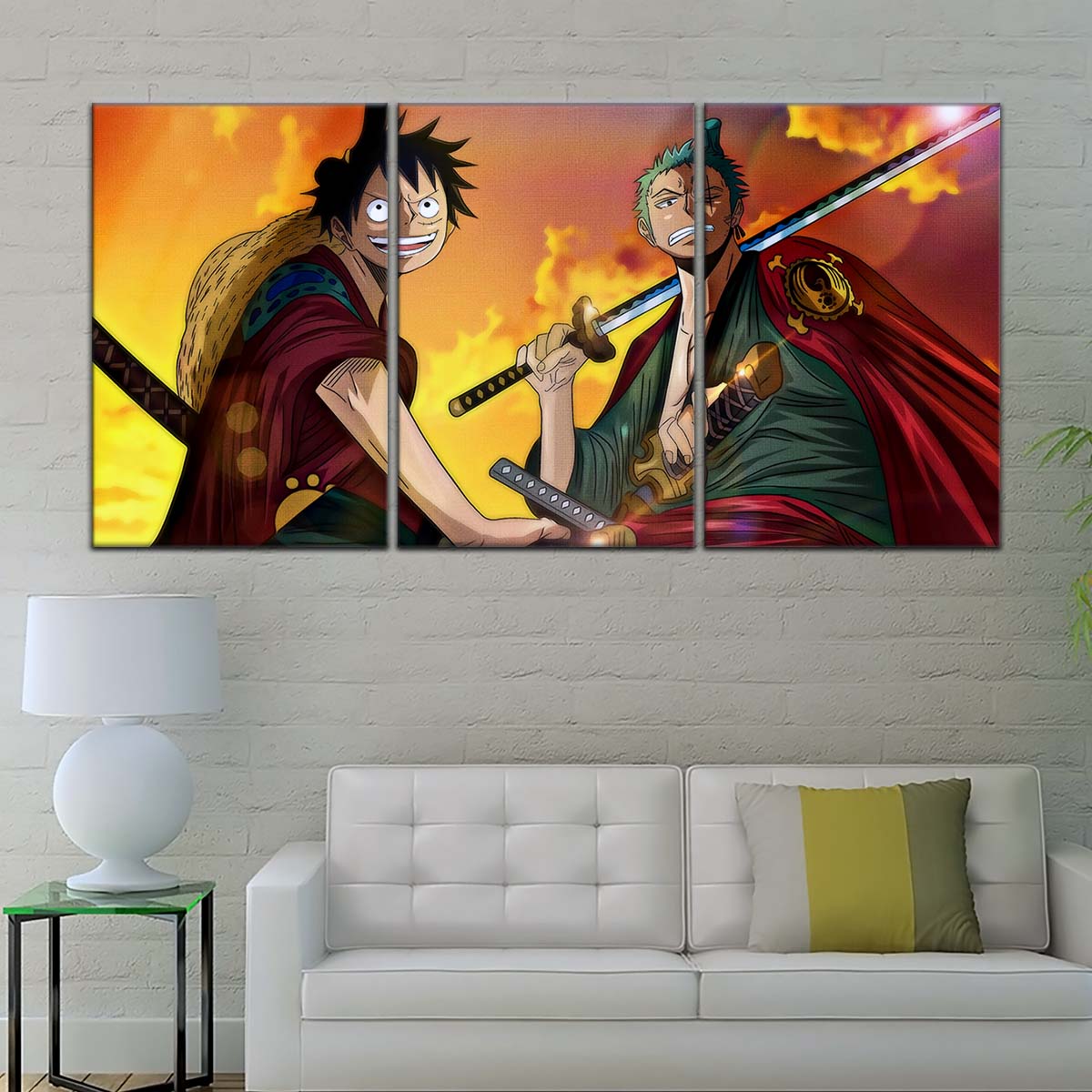 One Piece Wall Art - OP5065 - Monkey D. Luffy - Roronoa Zoro - One Piece Poster - One Piece Canvas