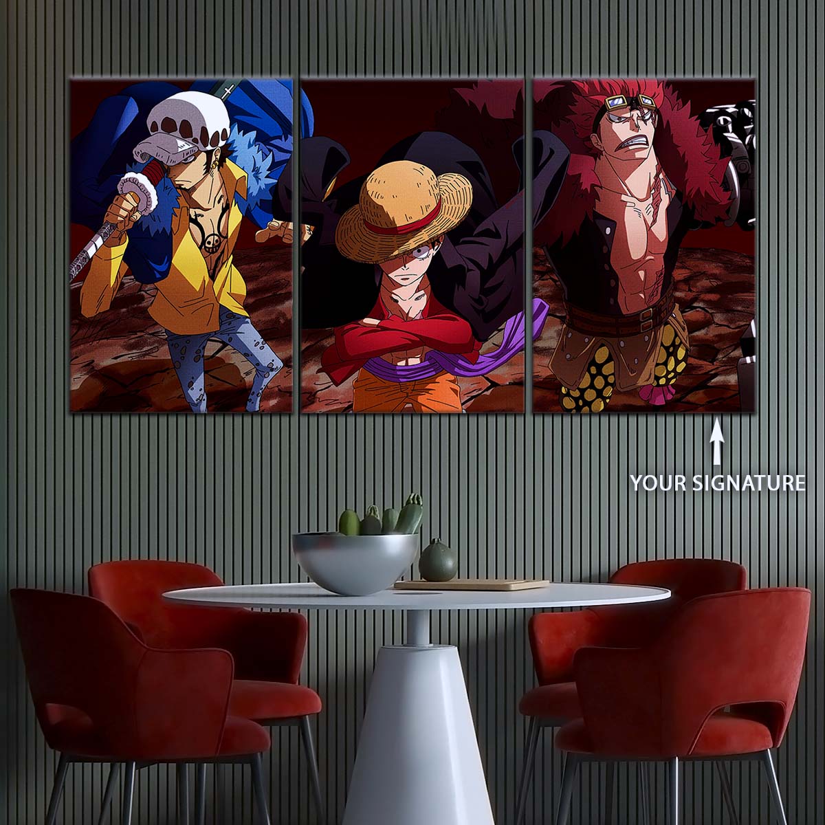 One Piece Wall Art - OP5066 - Monkey D. Luffy - Trafalgar Law - Eustass Kid - One Piece Poster - One Piece Canvas