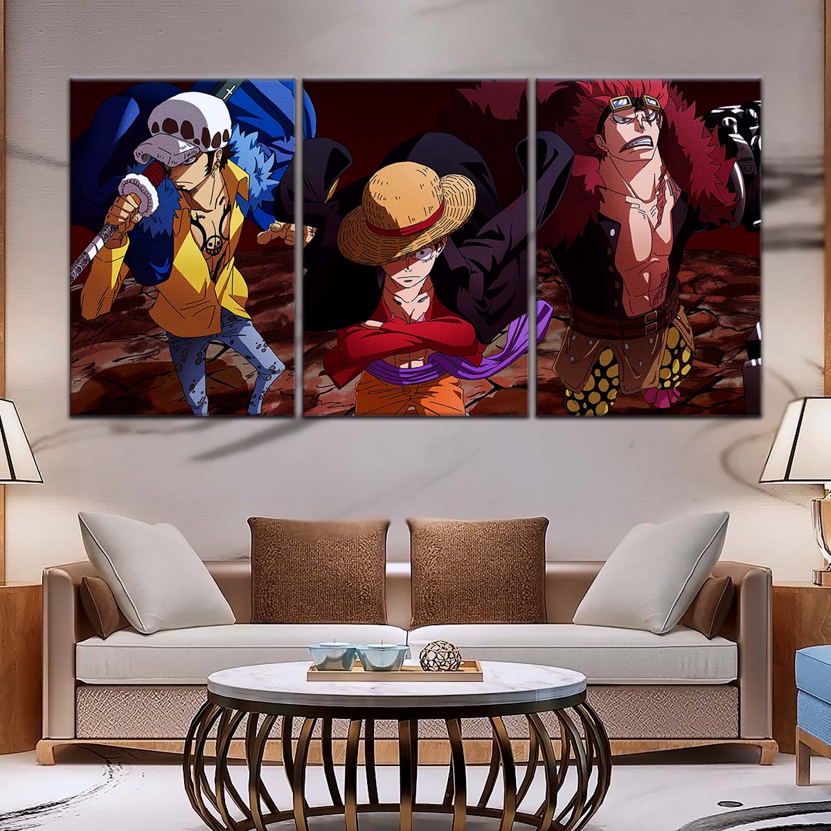 One Piece Wall Art - OP5066 - Monkey D. Luffy - Trafalgar Law - Eustass Kid - One Piece Poster - One Piece Canvas