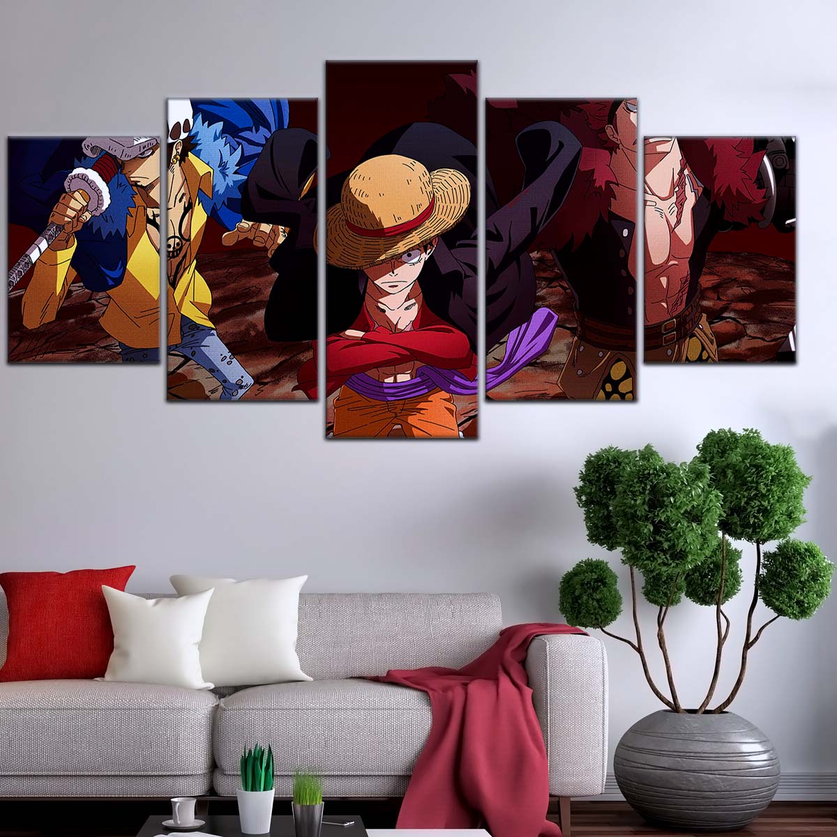 One Piece Wall Art - OP5066 - Monkey D. Luffy - Trafalgar Law - Eustass Kid - One Piece Poster - One Piece Canvas