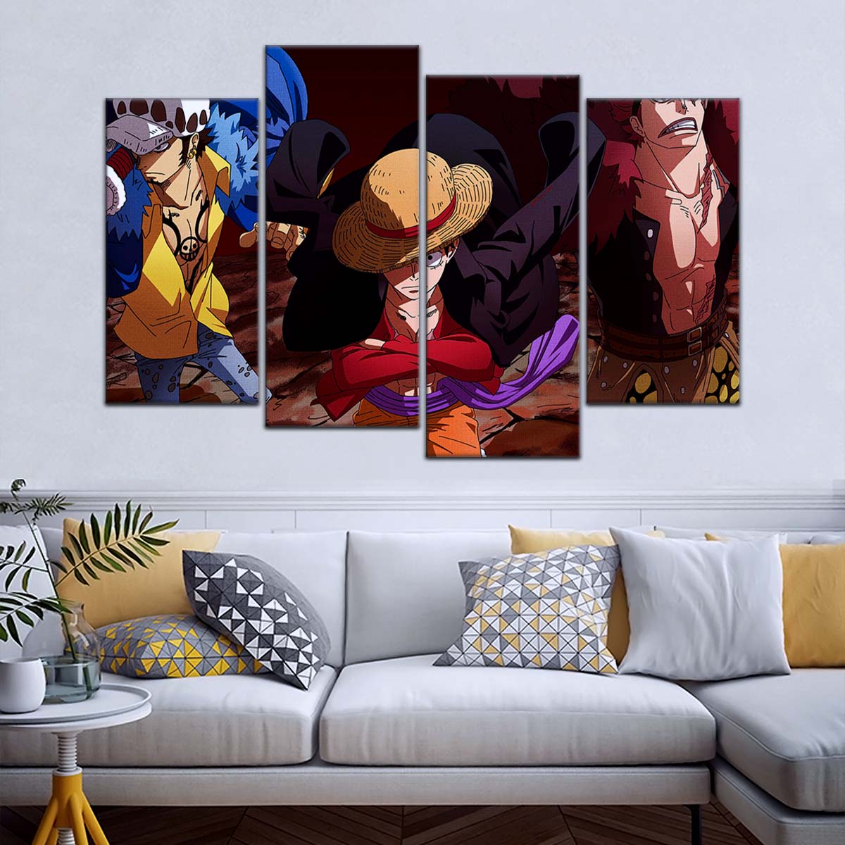 One Piece Wall Art - OP5066 - Monkey D. Luffy - Trafalgar Law - Eustass Kid - One Piece Poster - One Piece Canvas