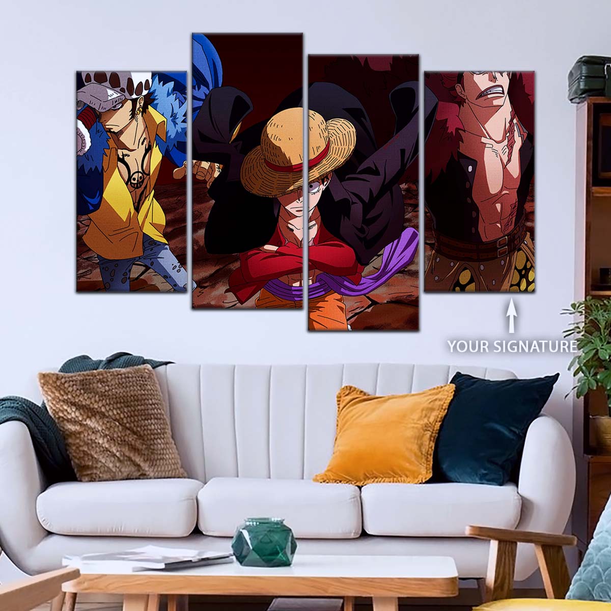 One Piece Wall Art - OP5066 - Monkey D. Luffy - Trafalgar Law - Eustass Kid - One Piece Poster - One Piece Canvas