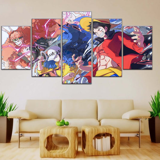 One Piece Wall Art - OP5068 - Monkey D. Luffy - Trafalgar Law - Eustass Kid - One Piece Poster - One Piece Canvas