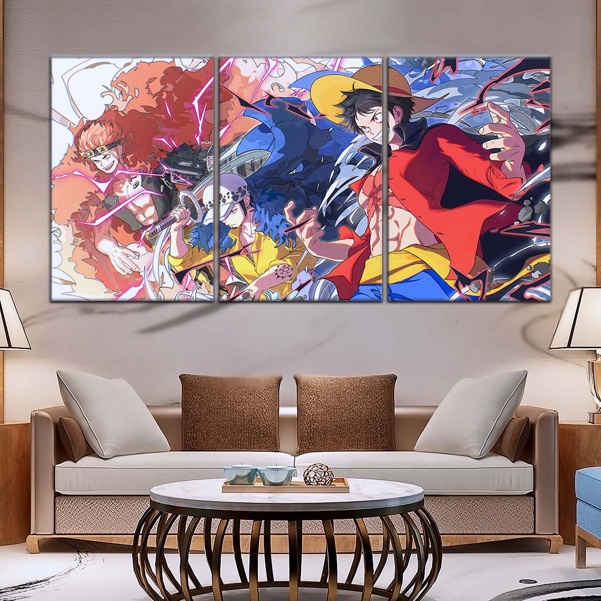 One Piece Wall Art - OP5068 - Monkey D. Luffy - Trafalgar Law - Eustass Kid - One Piece Poster - One Piece Canvas