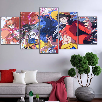One Piece Wall Art - OP5068 - Monkey D. Luffy - Trafalgar Law - Eustass Kid - One Piece Poster - One Piece Canvas