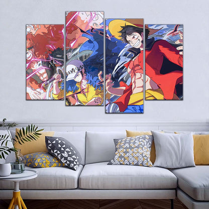 One Piece Wall Art - OP5068 - Monkey D. Luffy - Trafalgar Law - Eustass Kid - One Piece Poster - One Piece Canvas