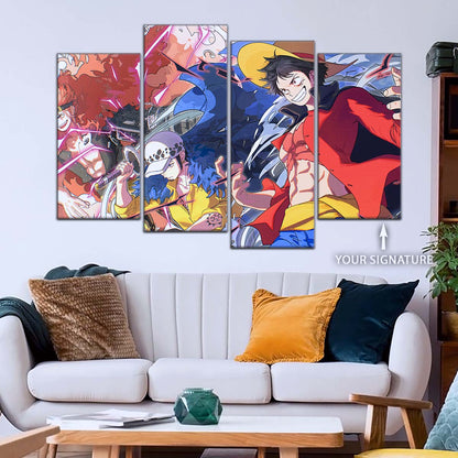 One Piece Wall Art - OP5068 - Monkey D. Luffy - Trafalgar Law - Eustass Kid - One Piece Poster - One Piece Canvas