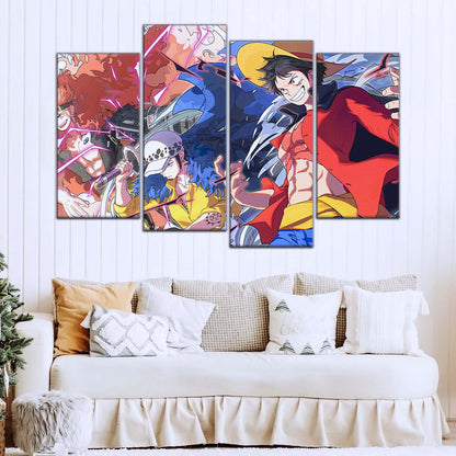 One Piece Wall Art - OP5068 - Monkey D. Luffy - Trafalgar Law - Eustass Kid - One Piece Poster - One Piece Canvas