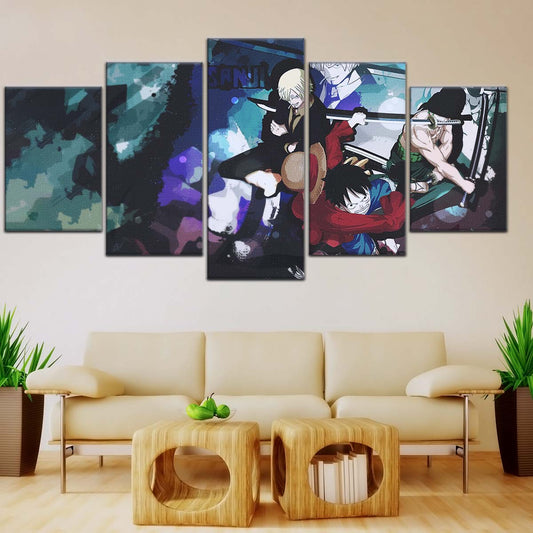 One Piece Wall Art - OP5074 - Monkey D. Luffy - Roronoa Zoro - Sanji - One Piece Poster - One Piece Canvas