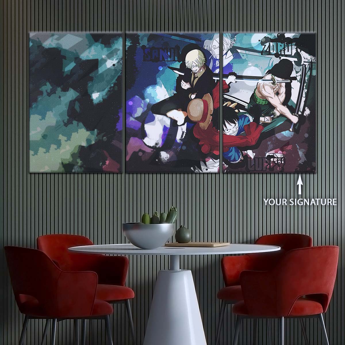 One Piece Wall Art - OP5074 - Monkey D. Luffy - Roronoa Zoro - Sanji - One Piece Poster - One Piece Canvas
