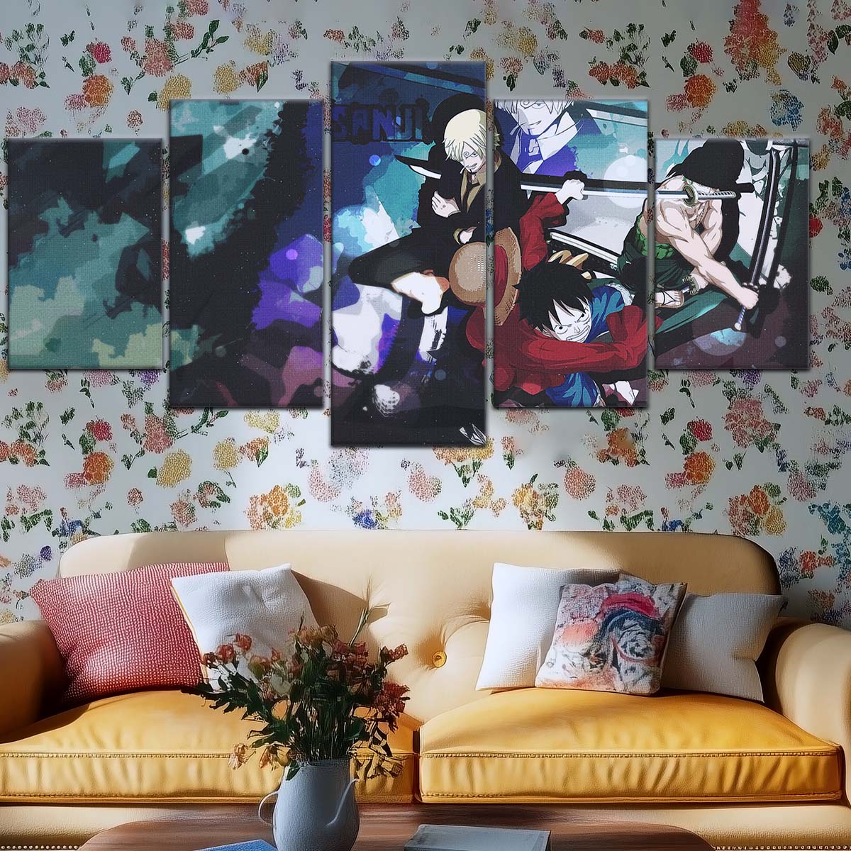 One Piece Wall Art - OP5074 - Monkey D. Luffy - Roronoa Zoro - Sanji - One Piece Poster - One Piece Canvas