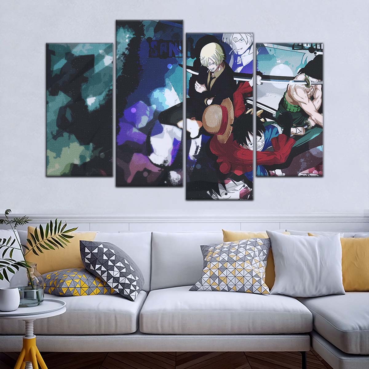 One Piece Wall Art - OP5074 - Monkey D. Luffy - Roronoa Zoro - Sanji - One Piece Poster - One Piece Canvas