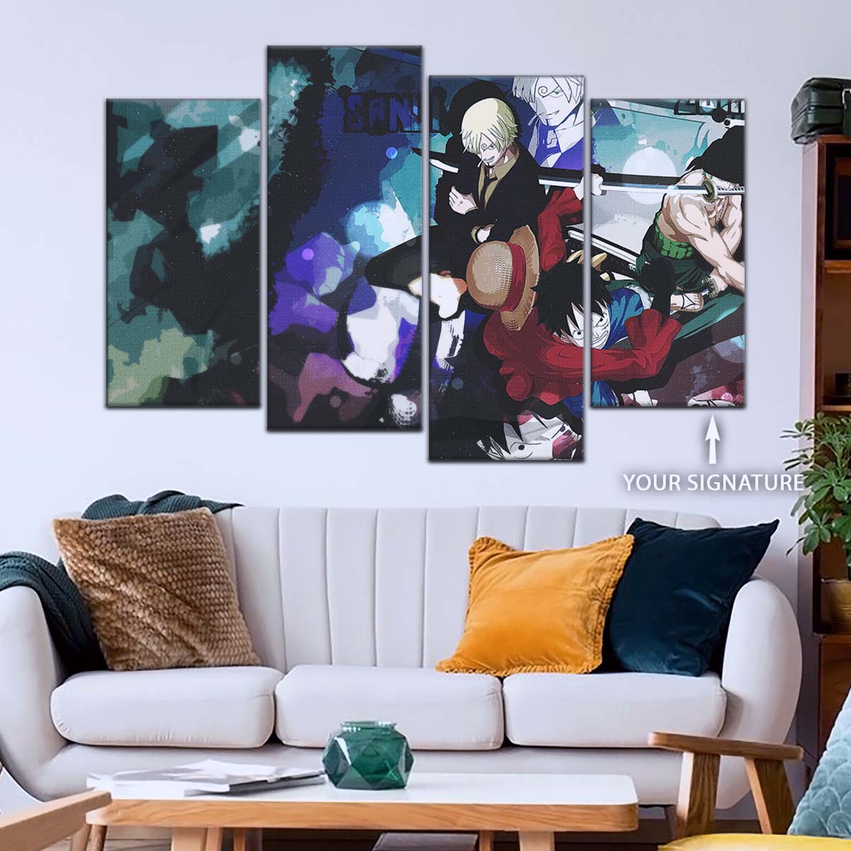 One Piece Wall Art - OP5074 - Monkey D. Luffy - Roronoa Zoro - Sanji - One Piece Poster - One Piece Canvas