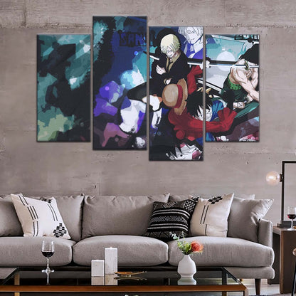One Piece Wall Art - OP5074 - Monkey D. Luffy - Roronoa Zoro - Sanji - One Piece Poster - One Piece Canvas